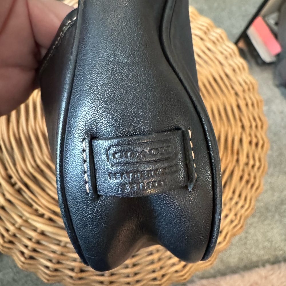 Coach Demi Hobo Legacy Hampton Leather Y2K Black Small Shoulder Bag # 7593 - Picture 3 of 11